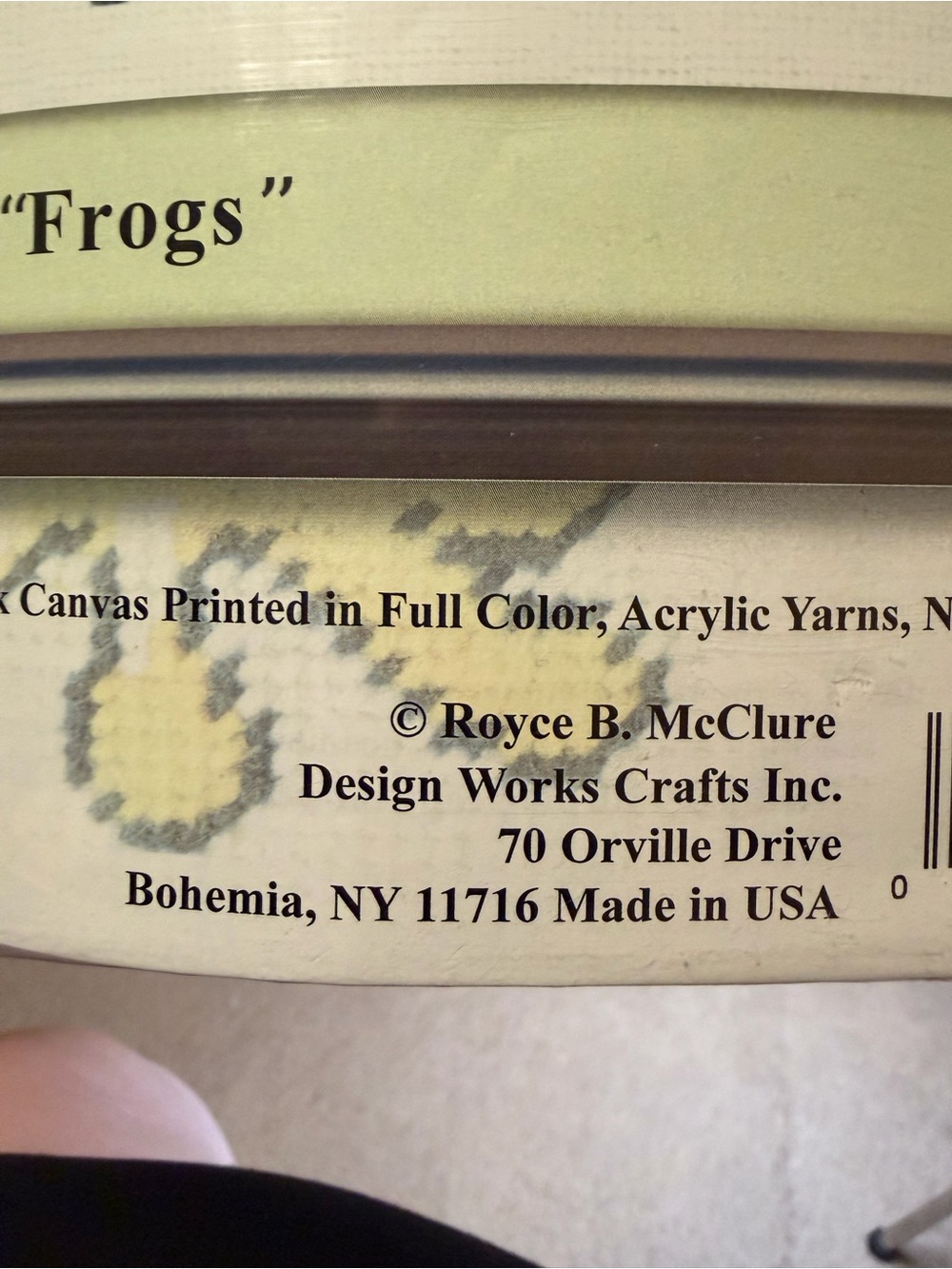 Design Works 'Frogs' Needlepoint Kit - Multi-Color - Picture 3 of 8